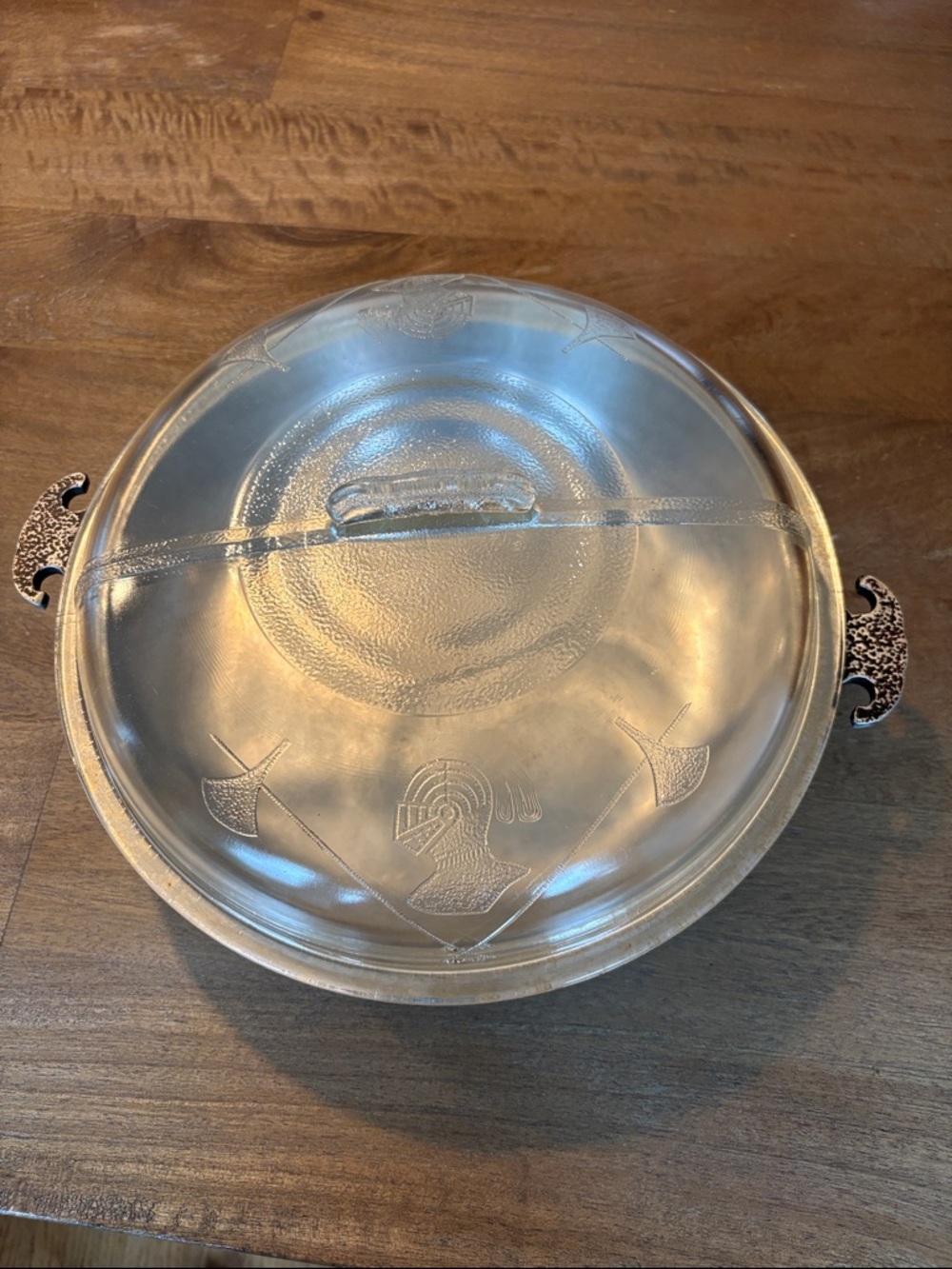 Vintage Guardian Service aluminum sauté pan with glass cover